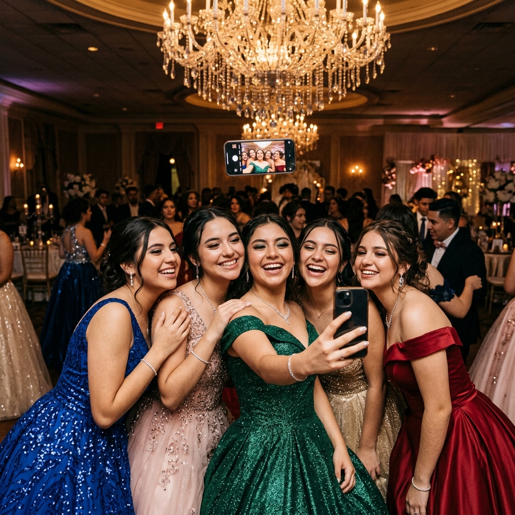 Amigas tirando selfie